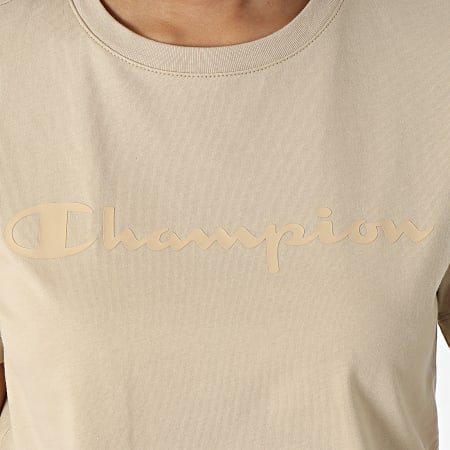 Champion - Tee Shirt Femme 114911 Beige