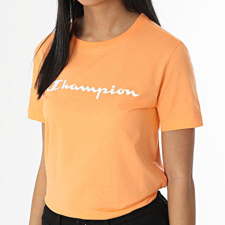 Champion - Tee Shirt Femme 114911 Orange