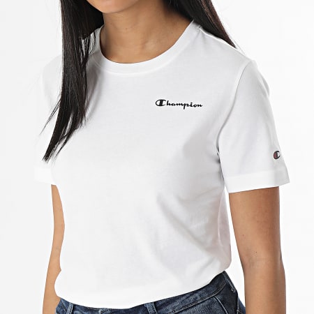 Champion Tee Shirt Femme 114912 Blanc LaBoutiqueOfficielle