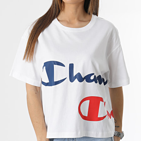 Champion - Tee Shirt Femme 116230 Blanc