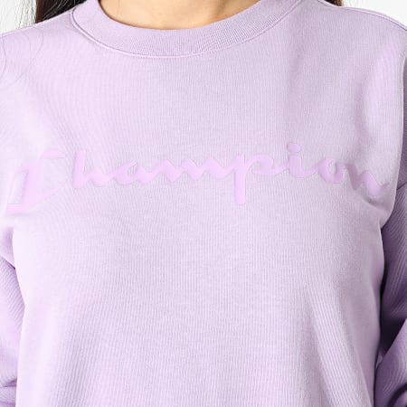 Champion - Sudadera oversize de cuello redondo para mujer 116356 Lavender