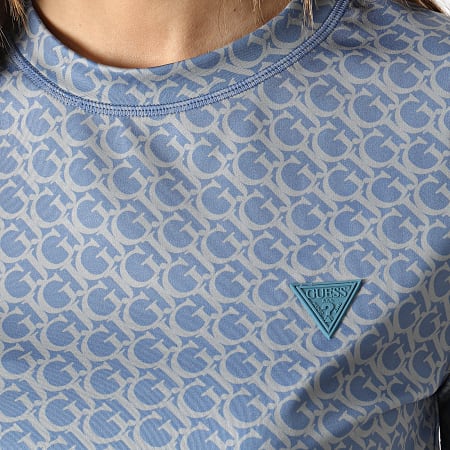 Guess - Camiseta de mujer V3GP18 Azul