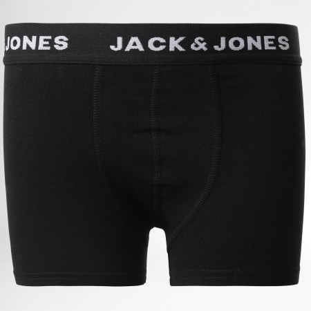 Jack And Jones - Lote de 5 calzoncillos bóxer negros Huey para niños