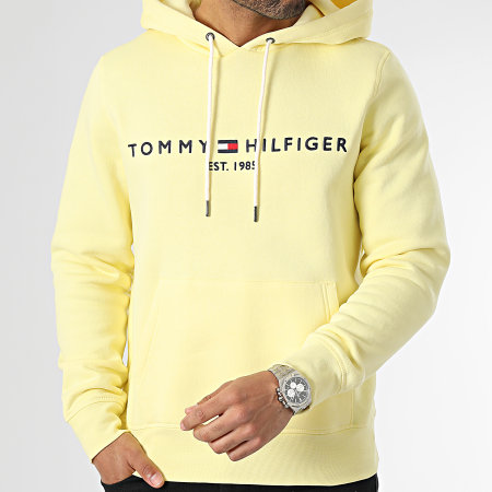 Tommy Hilfiger - Felpa con cappuccio Tommy Logo 1599 Giallo chiaro