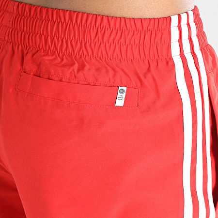 Adidas Originals - Short De Bain A Bandes Adicolor 3 Stripes H44768 Rouge