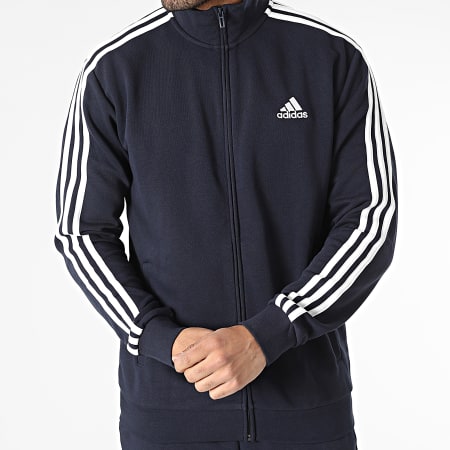 Adidas Sportswear - Ensemble De Survetement A Bandes 3 Stripes IC6765 Bleu Marine