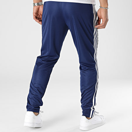 Adidas Sportswear - IB8169 Pantaloni da jogging a bande blu navy