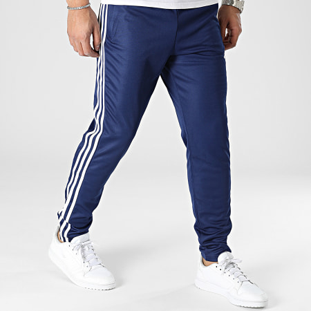 Adidas Sportswear - IB8169 Pantaloni da jogging a bande blu navy