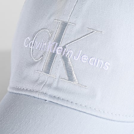 Calvin Klein - Casquette Femme Monogram 6624 Bleu Ciel