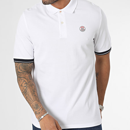 Jack And Jones - Polo Manches Courtes Shift Blanc