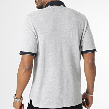 Jack And Jones - Luvance Polo Korte Mouw Heide Grijs