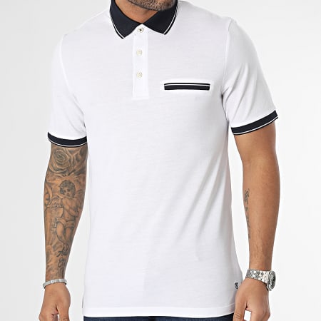 Jack And Jones - Polo Manches Courtes Luvance Blanc