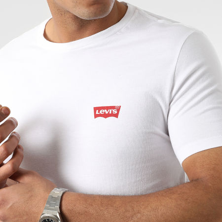 Levi's - Lot De 2 Tee Shirts Crew Neck Slim 79681 Blanc