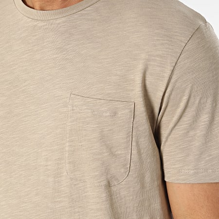 Produkt - Tshirt Hendrick beige con tasca in chiné