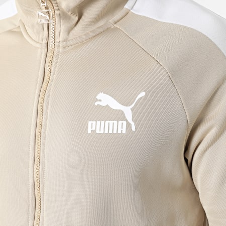 Puma - T7 Iconic Stripe Zip Jacket 539484 Beige