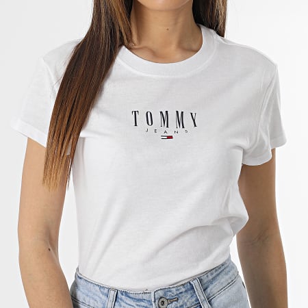 Tommy Jeans - Tee Shirt Femme Essential Logo 2 5749 Blanc