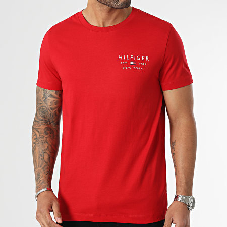Tommy Hilfiger - Tee Shirt Brand Love Small Logo 0033 Rouge
