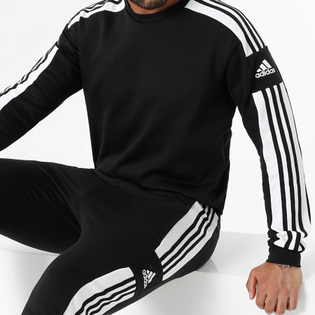 Adidas Sportswear - Tuta da ginnastica con strisce SQ21 GT6638 GT6642 Nero