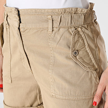 Girls Outfit - Pantaloncini di jeans beige da donna