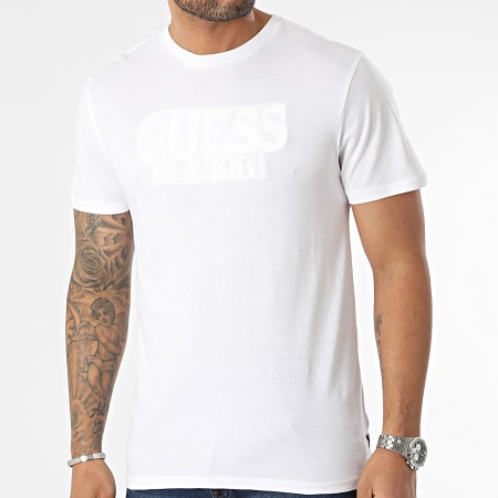 Guess - Camiseta M3GI56-K9RM3 Blanca