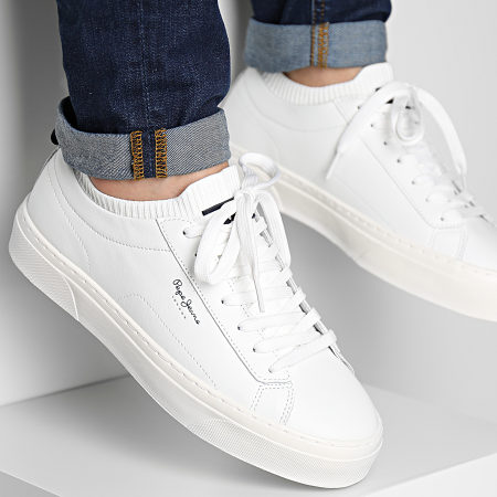 Pepe Jeans - Zapatillas calcetín Yogi PMS30928 Blanco