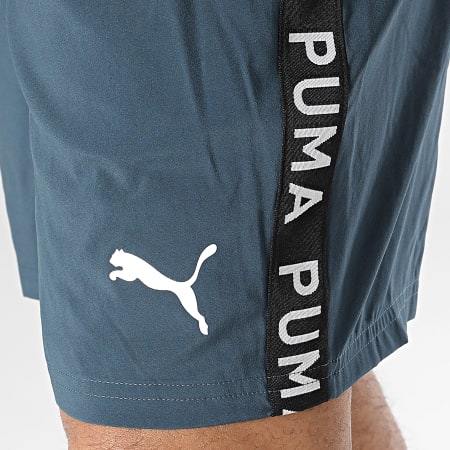 Puma - Short Jogging A Bandes Puma Fit 523191 Bleu Marine
