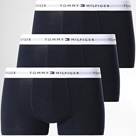 Tommy Hilfiger - Set di 3 boxer Essentials Signature 2761 blu navy