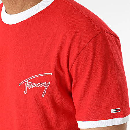 Tommy Jeans - Tee Shirt Classic Signature 6324 Rouge