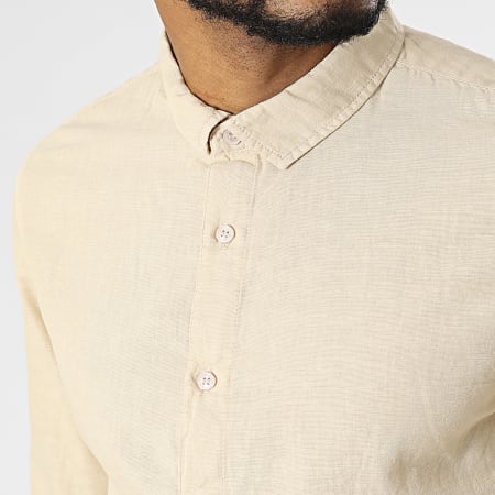 American People - Chemise Manches Longues Cameron Sable