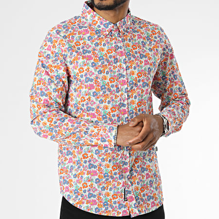 American People - Chemise Manches Longues Cousco Blanc Floral