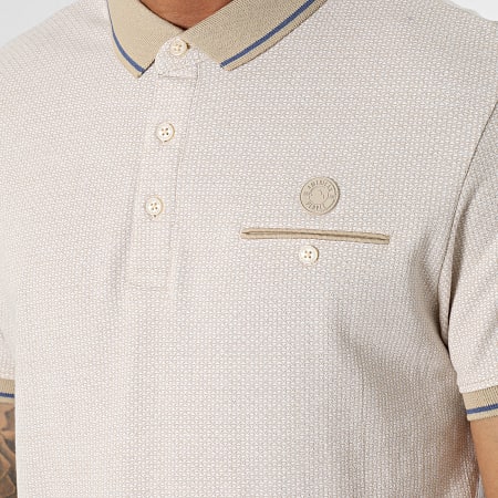 American People - Polo Manches Courtes Pit Beige