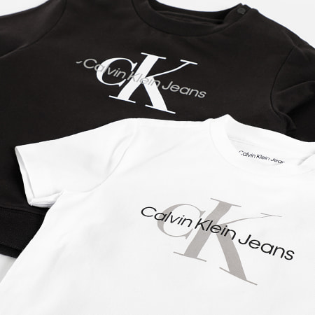 Calvin Klein - Chándal Negro Blanco Bebé 0011
