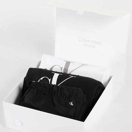 Calvin Klein - Tuta da ginnastica per bambini bianca e nera 0011