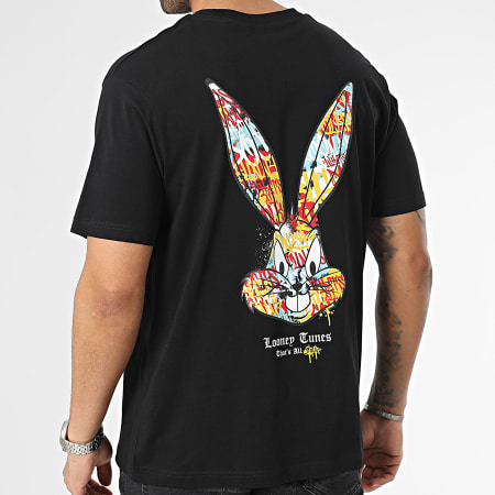 Looney Tunes - Tee Shirt Oversize Large Bugs Bunny Graff Noir