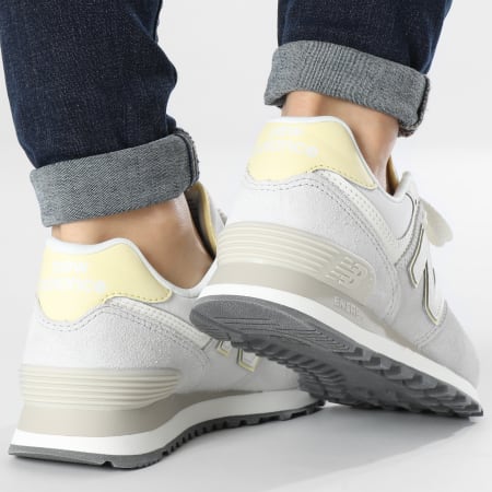 Zapatillas Mujer Classics 574 WL5740QD Crema Nube Gris Lima Suave