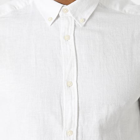 Only And Sons - Chemise Manches Longues Arlo Blanc