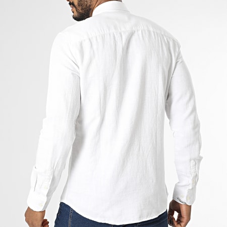 Only And Sons - Chemise Manches Longues Arlo Blanc