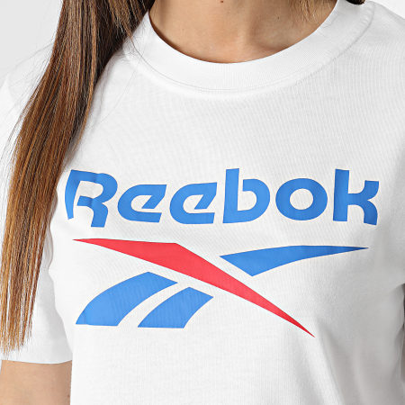 Reebok - Tee Shirt Crop Femme HT6207 Blanc