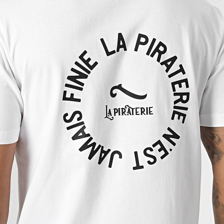 La Piraterie - Tee Shirt Oversize Large LPNJF 2 Blanc Noir