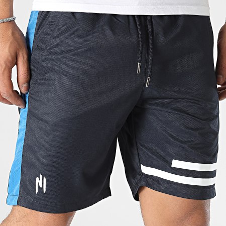 NI by Ninho - SH021 Pantaloncini da jogging blu navy