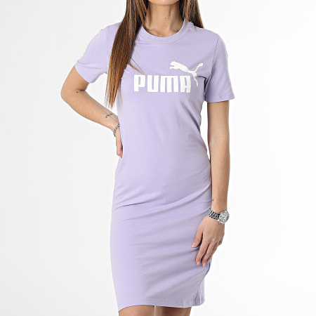 Puma - Vestido camisero Essential Tee de mujer 848349 Lavanda