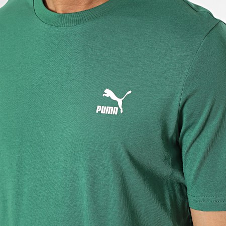 Puma - Camiseta Classics Logo Pequeña 535587 Verde