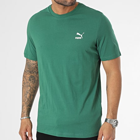 Puma - Camiseta Classics Logo Pequeña 535587 Verde