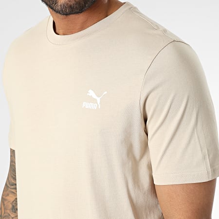 Puma - Tee Shirt Classics Klein Logo 535587 Beige