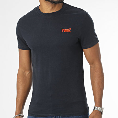 Superdry T-Shirt Donna Tonal Embroidered Logo – Eclipse Navy, Taglia 42 - 3