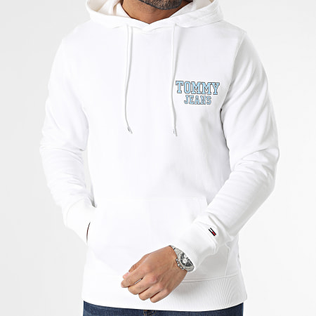 Tommy Jeans - Sudadera con capucha Entry Graphic 6365 Blanca