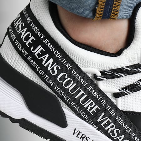 Versace Jeans Couture - Fondo Speedtrack Zapatillas 74YA3SA3 Blanco Negro