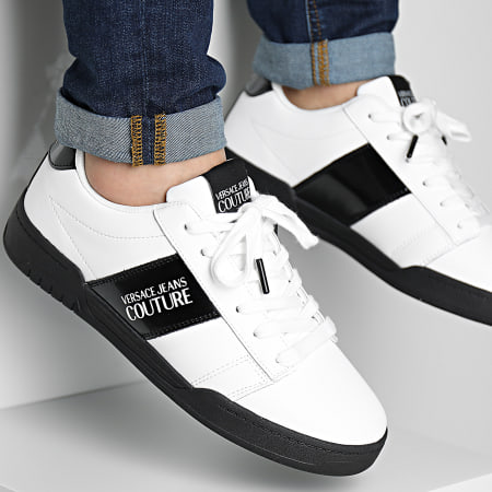 Versace Jeans Couture - Fondo Brooklyn 74YA3SD5 Zapatillas Blanco Negro