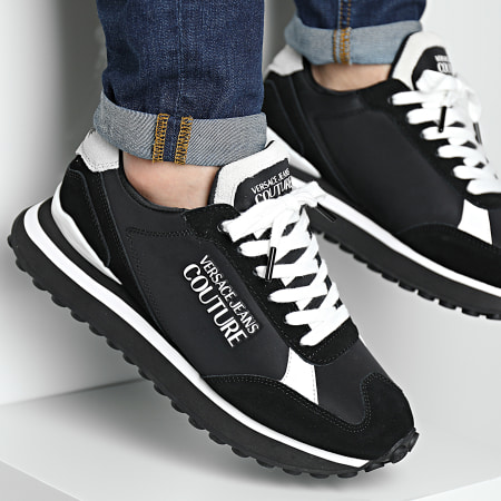 Versace Jeans Couture - Fondo Spyke 74YA3SE2 Zapatillas Negro Blanco