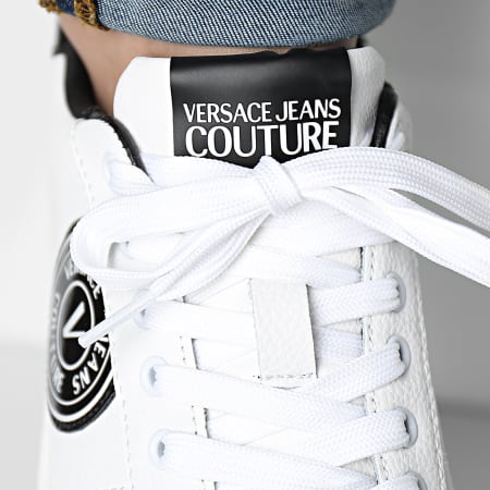 Versace Jeans Couture - Fondo Court 88 Zapatillas 74YA3SK1 Blanco Negro